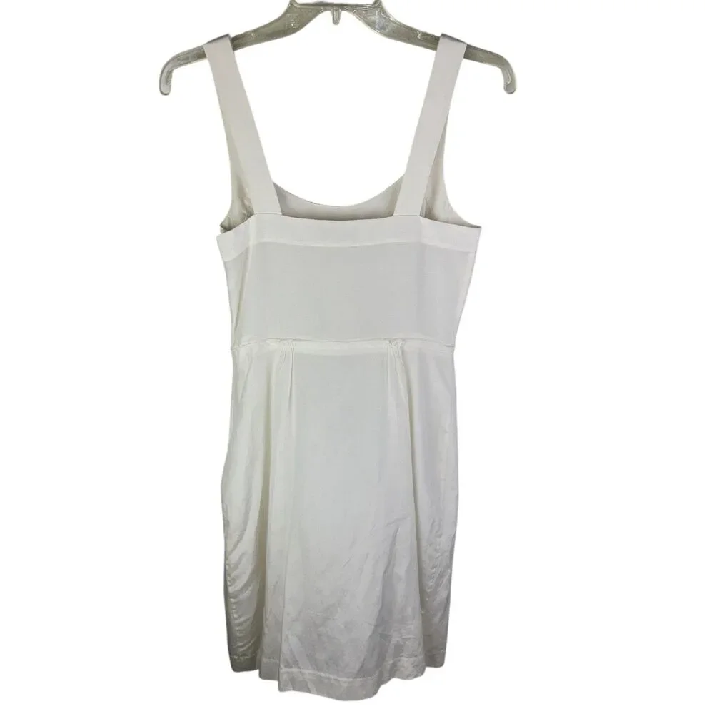 Banana Republic Women's Dress Ivory Size 0 Sleeveless Classic Cocktail‎ Wedding